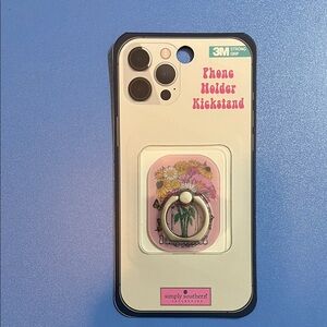 NEW Simply Southern “Blessed” Phone Holder Kickstand – Pink Pumpkin & Flowers 🌸